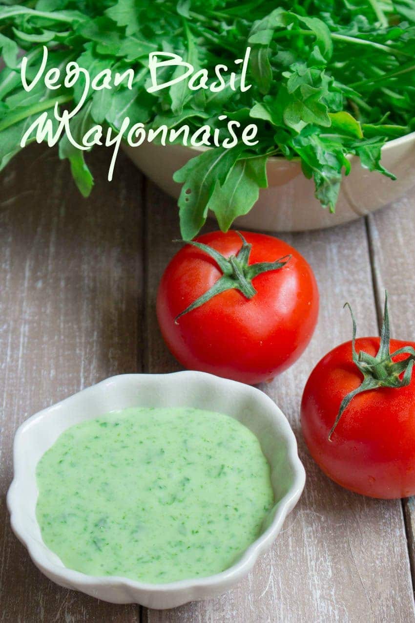 Vegan Lentil Burger with Basil Mayonnaise