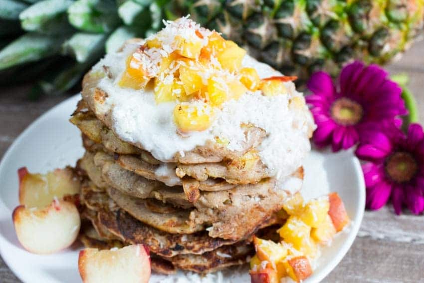 Pineapple-Buckwheat Pancakes with Coconut Cream 5