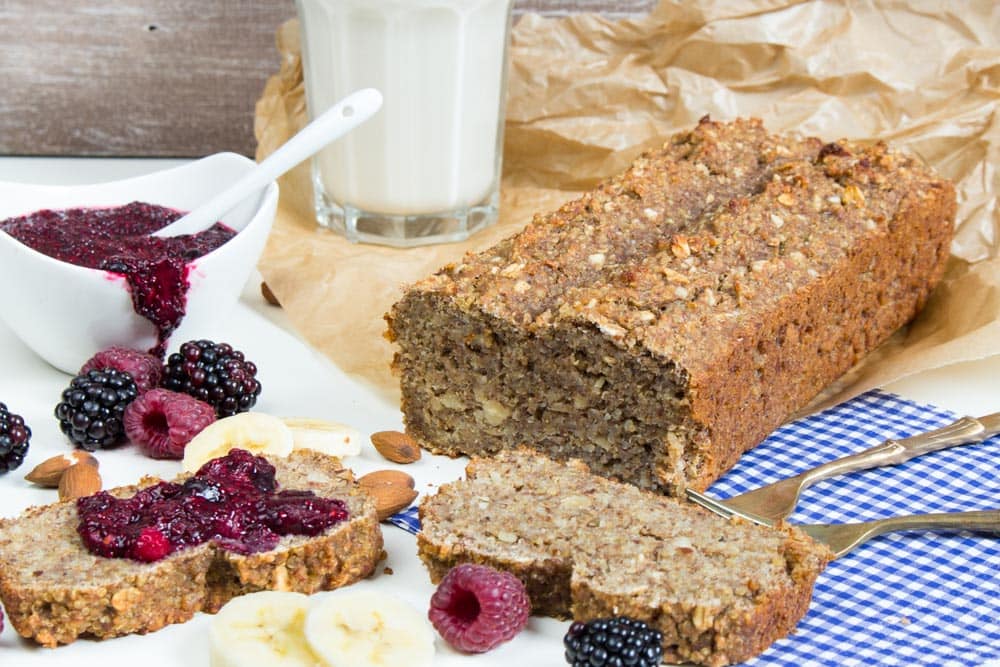 Vegan BananaQuinoa Bread with Chia Jam Vegan Heaven