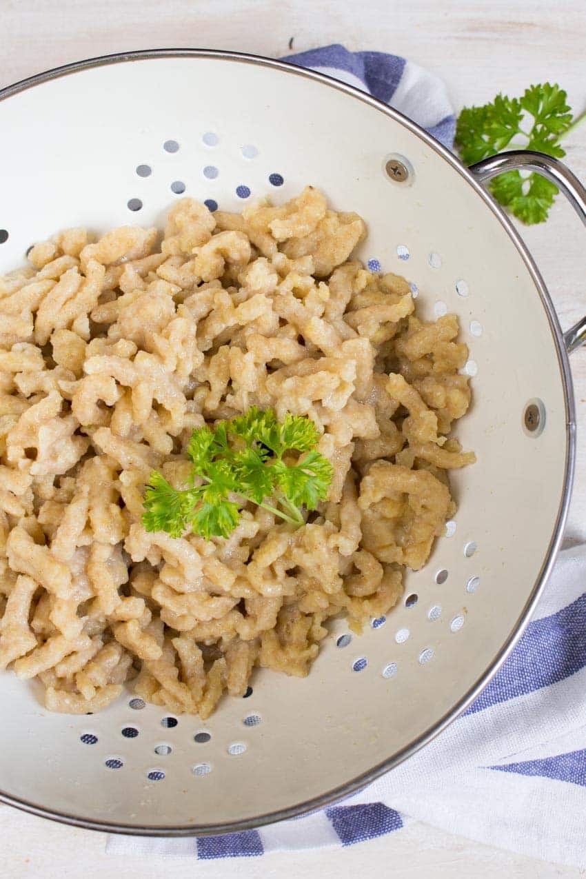 Vegan German Cheese Spaetzle