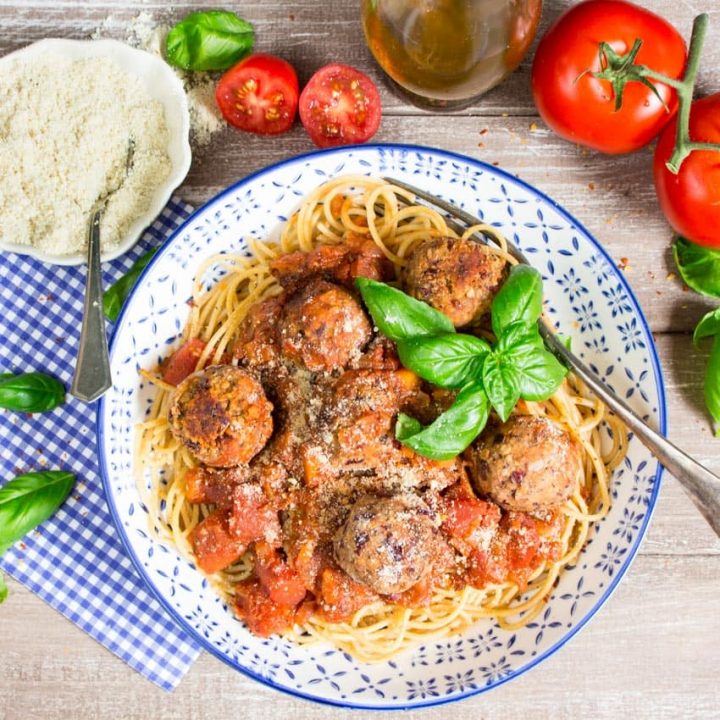 Vegan Meatballs with Spaghetti Vegan Heaven