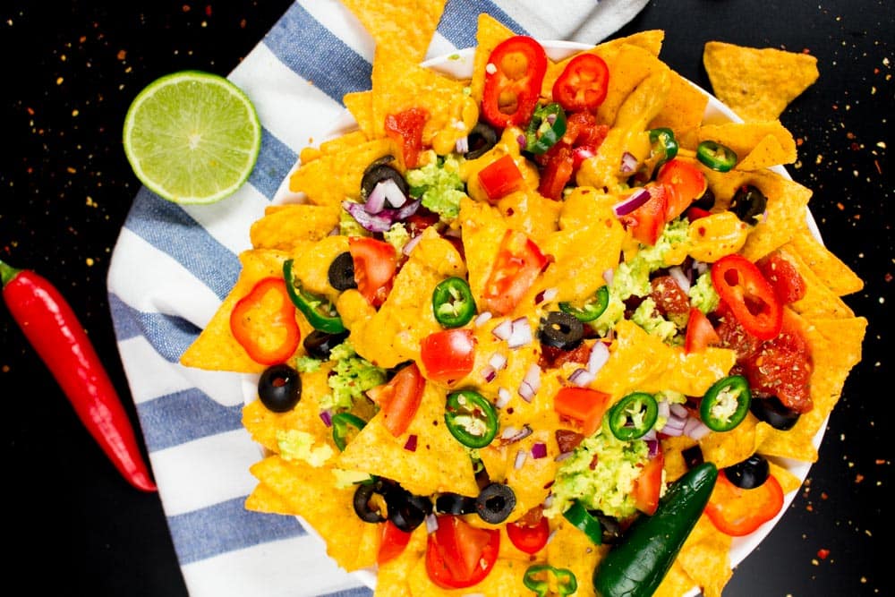 Vegan Nachos with Pumpkin Queso Dip - Vegan Heaven