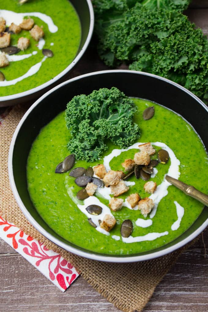 Vegan Potato Kale Soup 