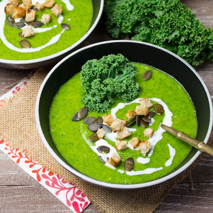 Vegan Potato Kale Soup 