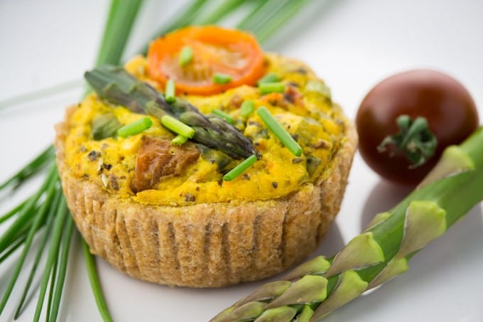 Vegan Quiche with Asparagus and Tomatoes - Vegan Heaven