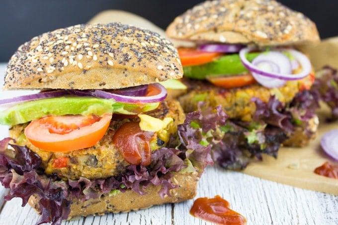 Chickpea Quinoa Power Burger - Vegan Heaven