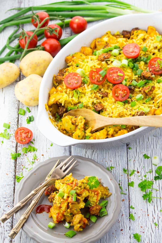 Vegetarian Breakfast Casserole - Vegan Heaven