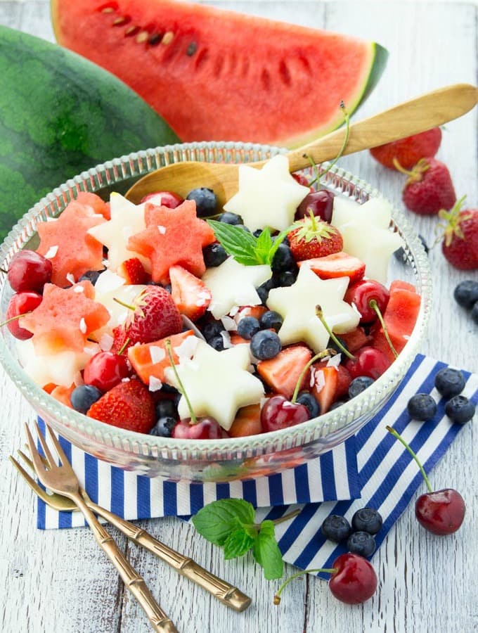 4th of July Fruit Salad - Vegan Heaven