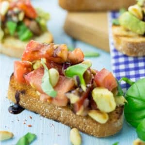 Tomato and Avocado Bruschetta