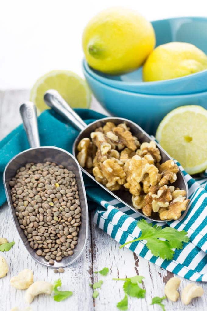 Vegan Taco Salad with Lentil Walnut Meat