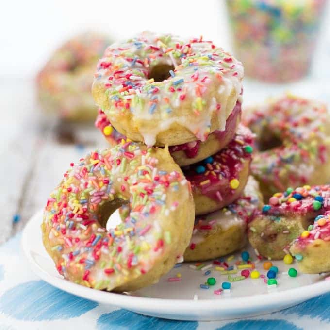 Birthday Donuts with Funfetti 