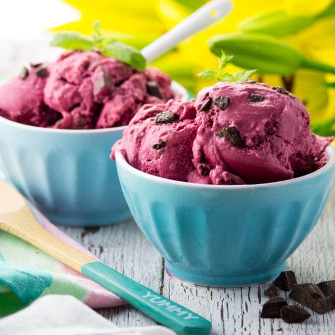 Chocolate Chunk Beet Ice Cream 