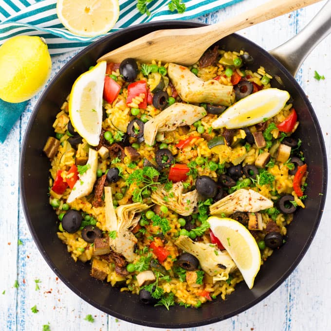 Vegan Paella Vegan Heaven