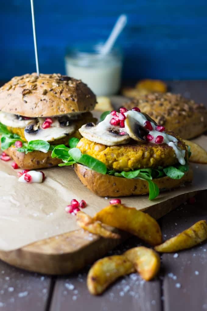 Vegan Pumpkin Burger