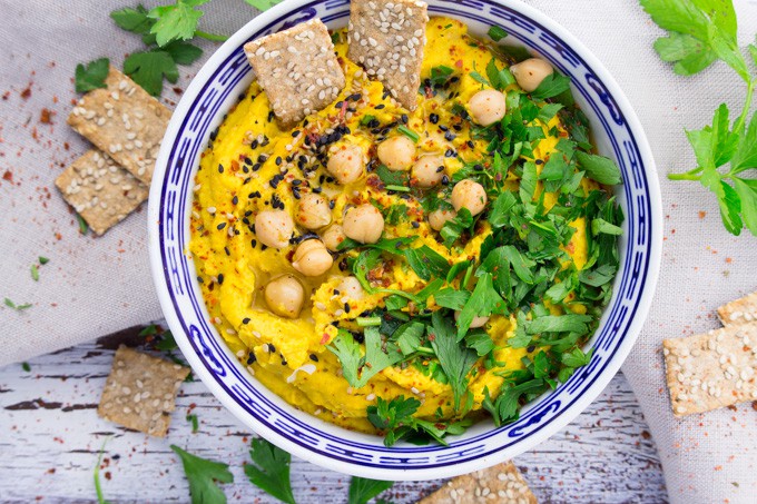 Easy Pumpkin Hummus - Vegan Heaven