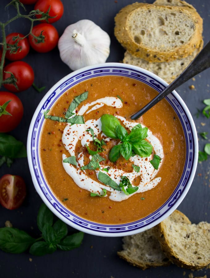 Vegan Tomato Basil Soup