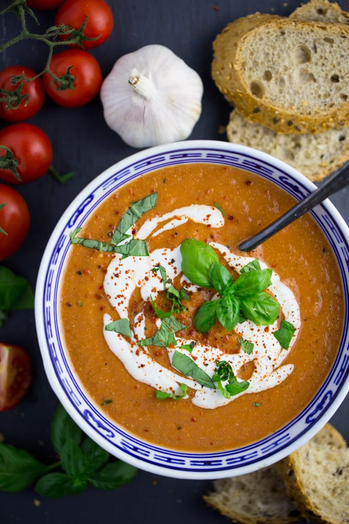 Vegan Tomato Basil Soup