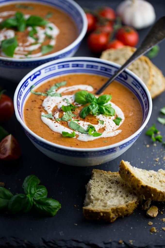 Vegan Tomato Basil Soup