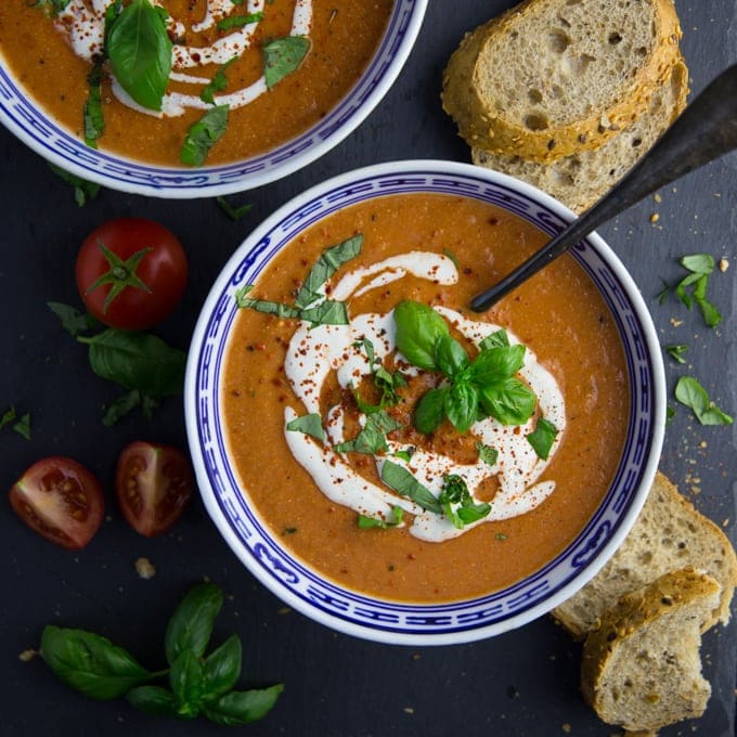 Vegan Tomato Basil Soup