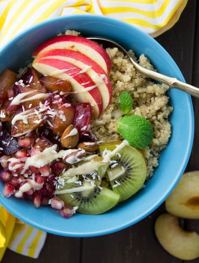 Couscous dessert bowl