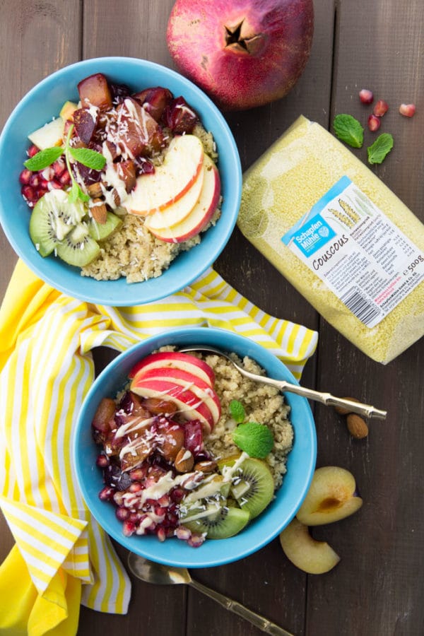 Couscous Dessert Bowl Vegan Heaven