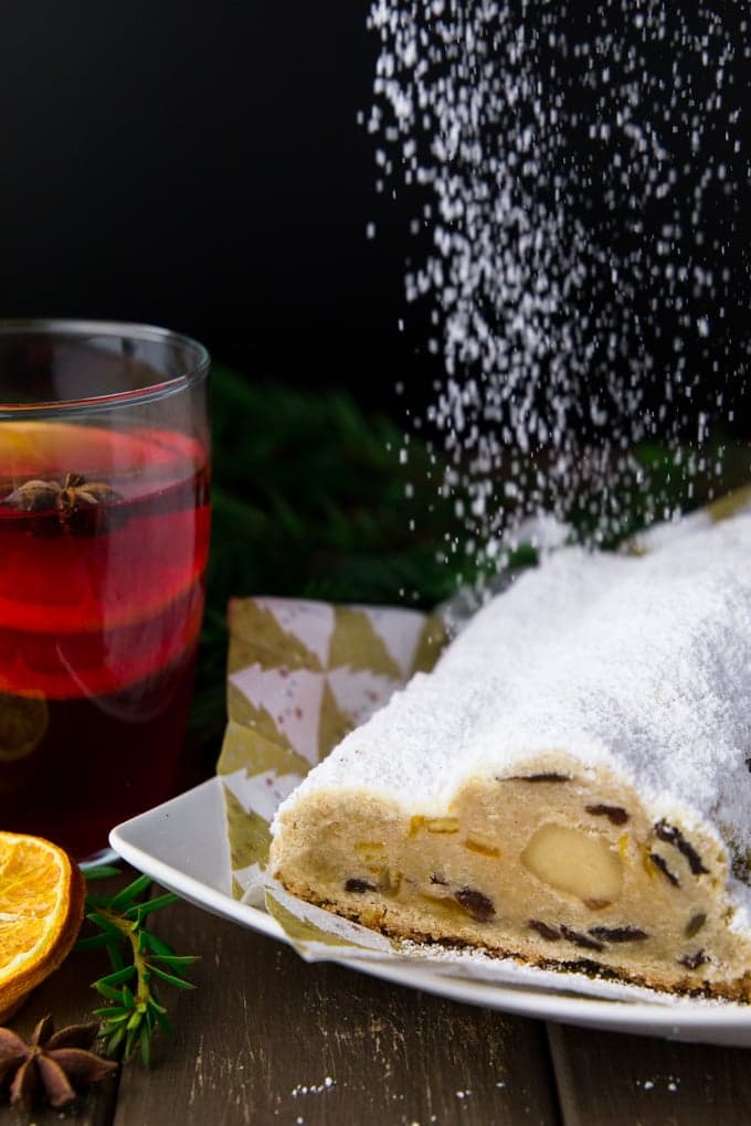 German Stollen with Marzipan