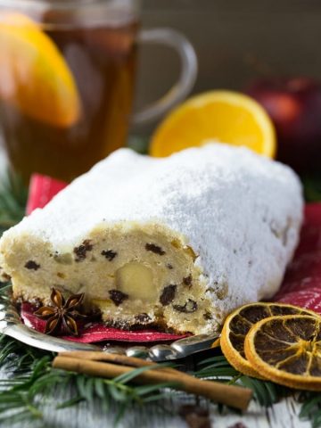 German Stollen with Marzipan