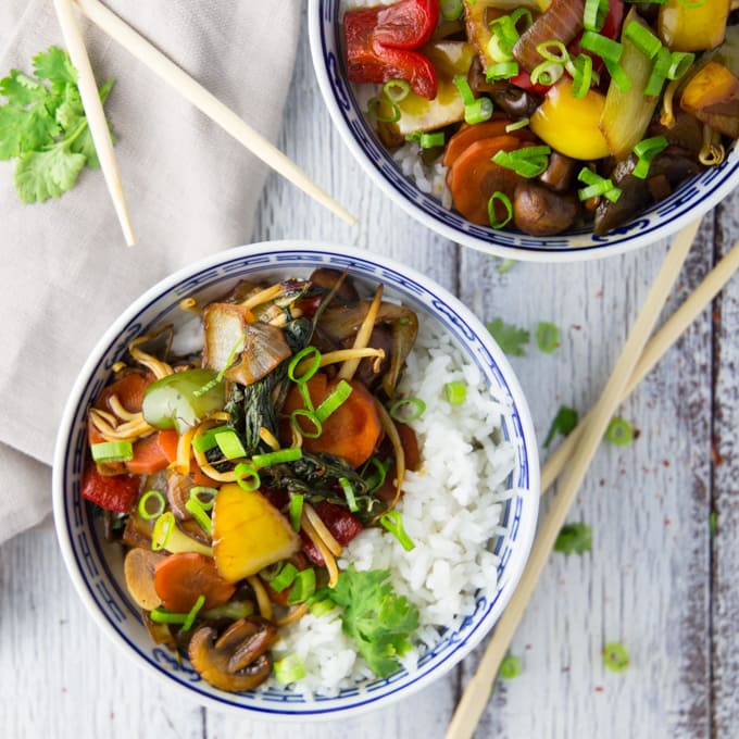 Vegetable Chop Suey - Elavegan