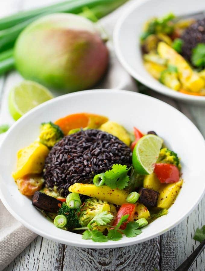 Mango Curry with Black Rice