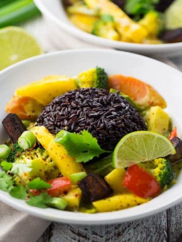 Mango Curry with Black Rice