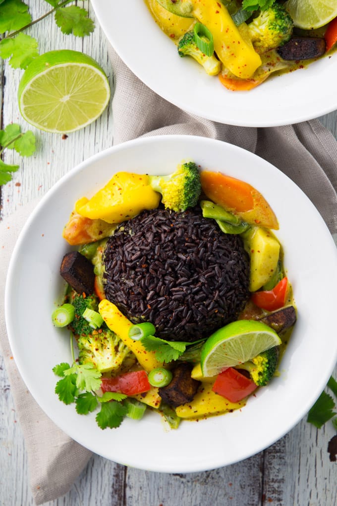 Mango Curry with Black Rice