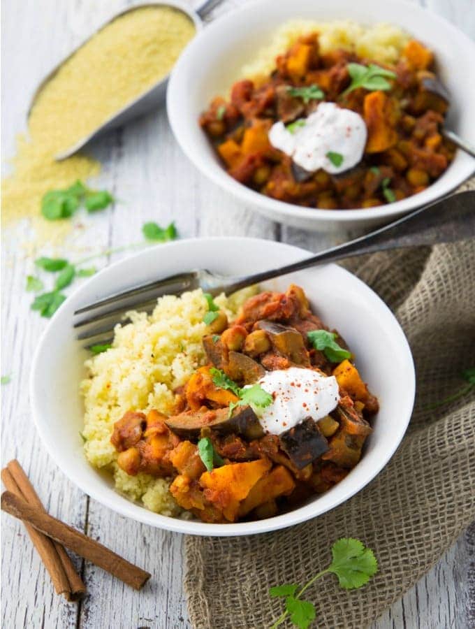 Moroccan Chickpea & Sweet Potato Stew