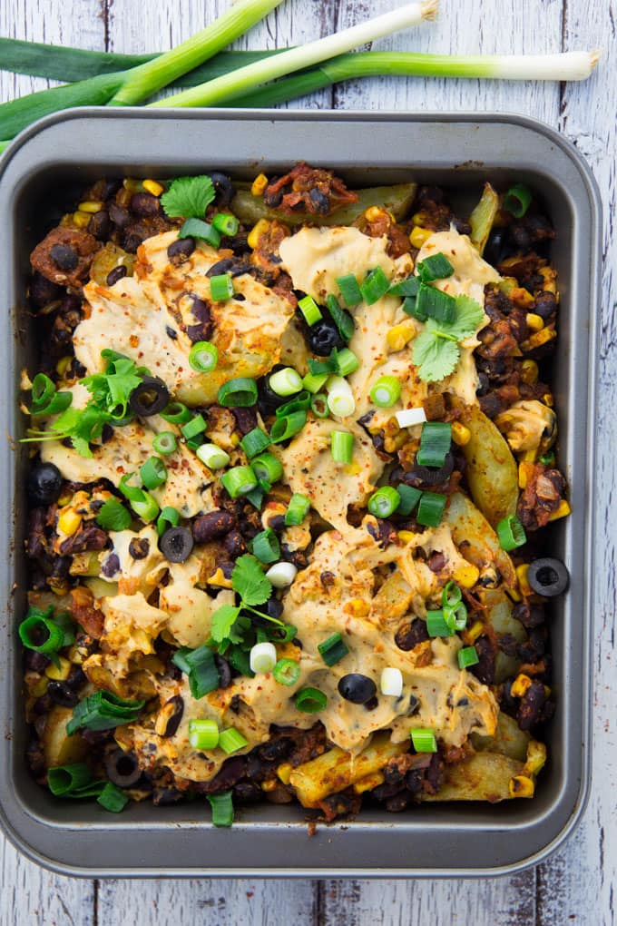 Vegan Chili Cheese Fries 