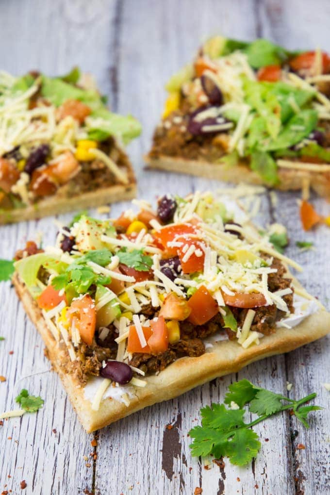 Taco Pizza (Vegan & Super Easy) 