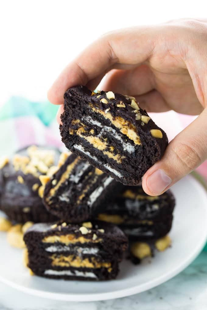 Ultimate Peanut Butter Oreo Muffins 