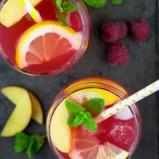 Raspberry Peach Lemonade