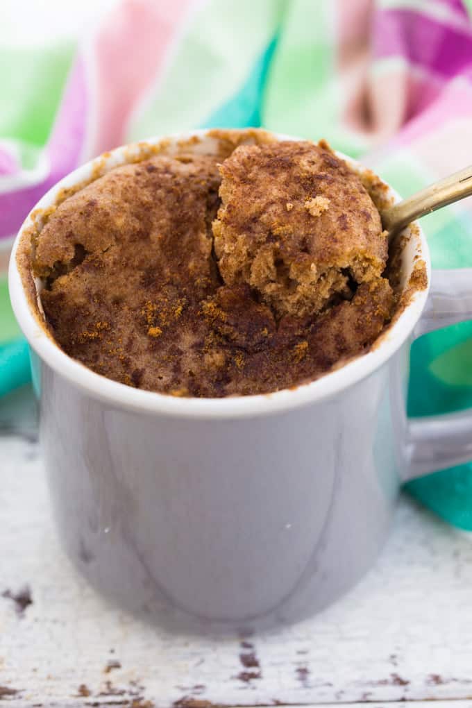 Vegan Mug Cake (Snickerdoodle Cake) - Vegan Heaven