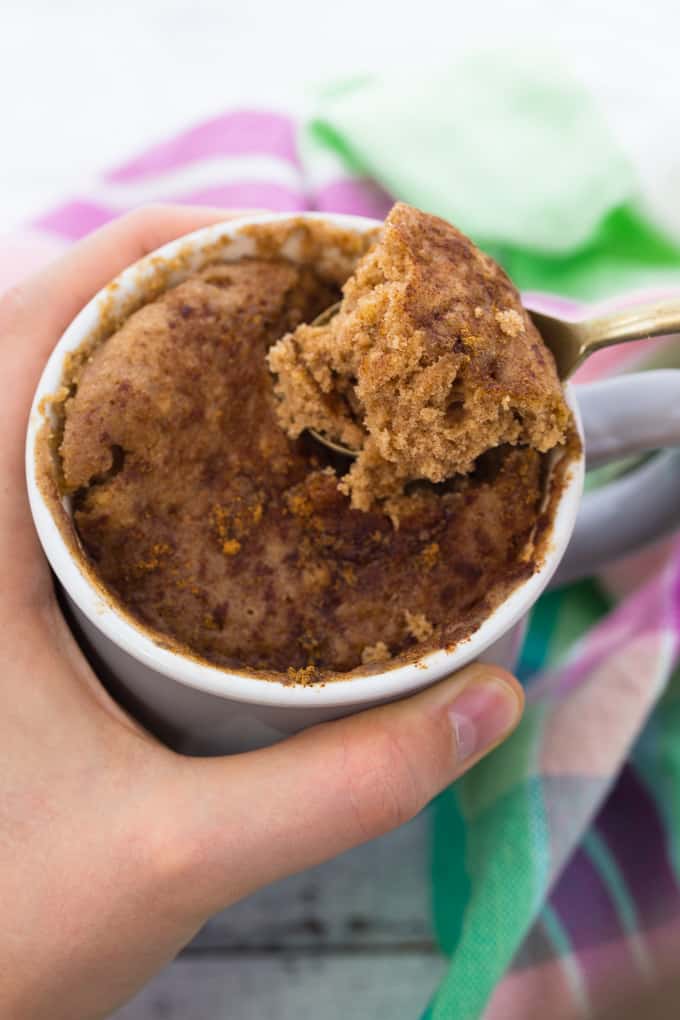 Vegan Mug Cake with Cinnamon Vegan Heaven