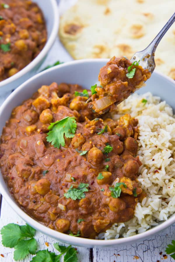Vegan Butter Chicken with Chickpeas and Cauliflower Vegan Heaven