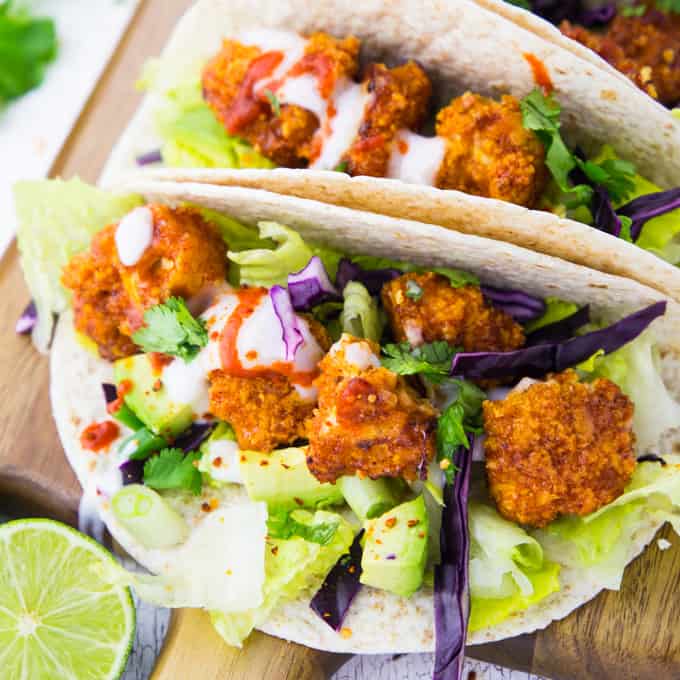 vegan cauliflower tacos