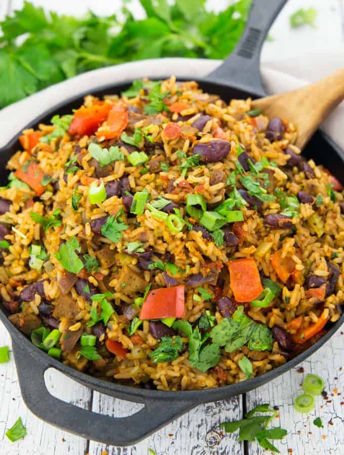 Vegan Jambalaya with Beans 