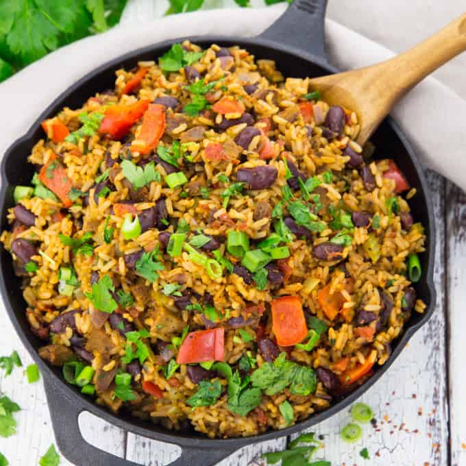 Vegan Jambalaya with Beans 