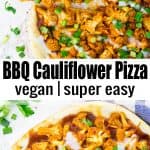 BBQ Cauliflower Pizza