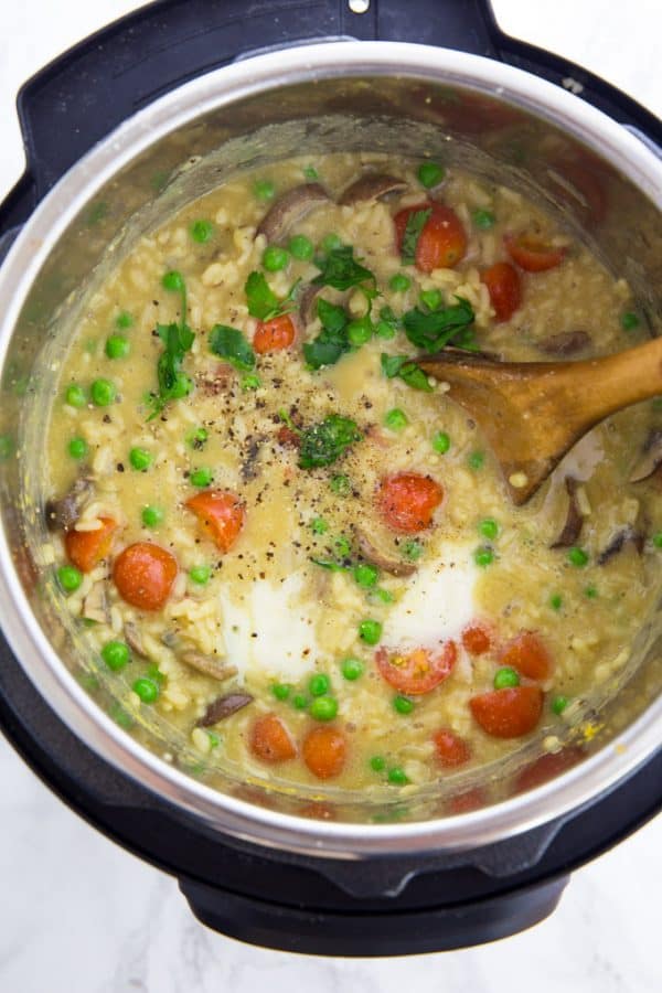 Instant Pot Risotto with Mushrooms Vegan Heaven