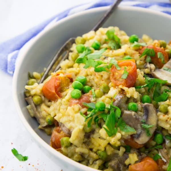 Instant Pot Risotto with Mushrooms Vegan Heaven