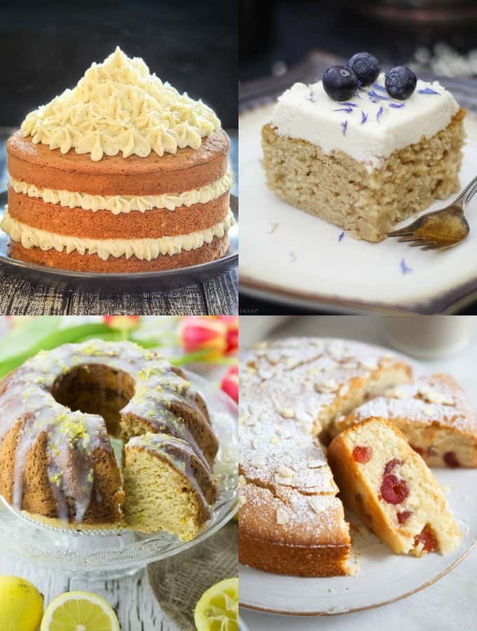 Collage of Vegan Cake Recipes