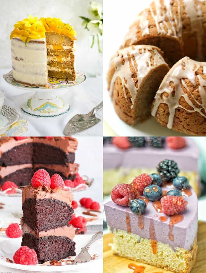 Collage of Vegan Cake Recipes