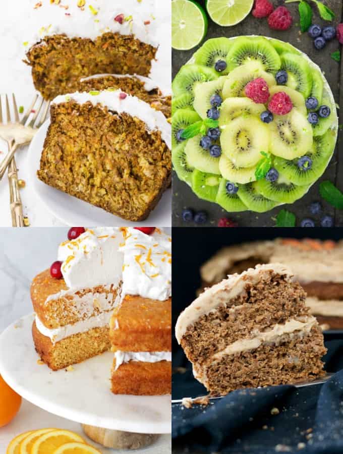 A Collage of Vegan Cake Recipes