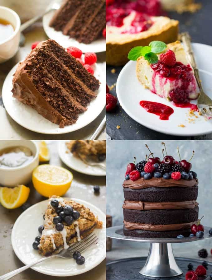 Collage of Vegan Cake Recipes