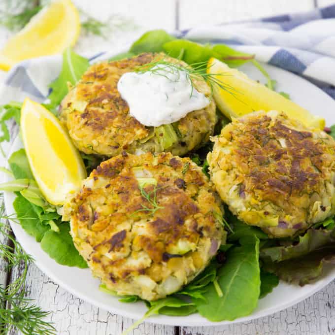 Crab Cakes with Lemon Caper Sauce -